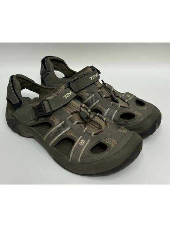 TEVA OMNIUM 2 Men’s Sandals Sz 13 Leather Water Shoes Hiking Outdoor Closed Toe main image 8